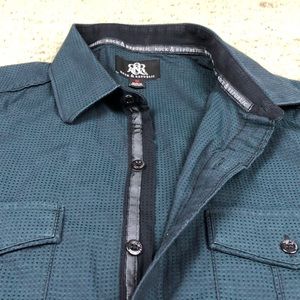 Rock & Republic Button Front Shirt Men’s Medium
